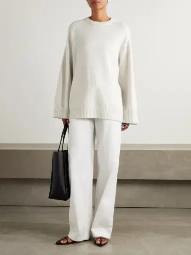 Loulou de Saison Safi Wool And Cashmere-blend Sweater | Thumbnail 2 Loulou de Saison Safi Wool And Cashmere-blend Sweater | Thumbnail 2