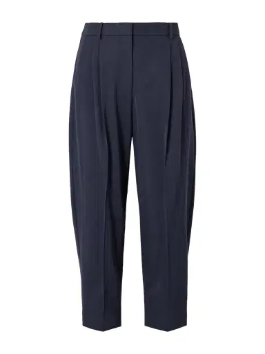 Stella McCartney Pleated Cropped Wool Tapered Pants | Thumbnail 1 Stella McCartney Pleated Cropped Wool Tapered Pants | Thumbnail 1