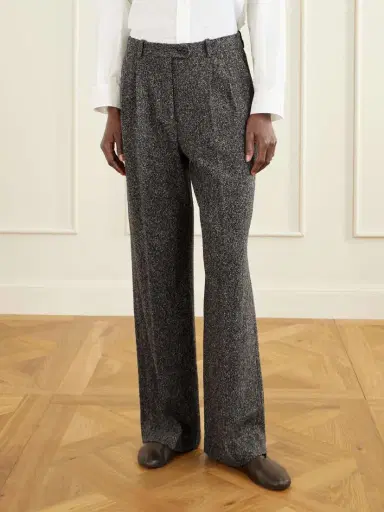 The Row Virgil Silk, Wool And Cotton-blend Straight-leg Pants | Thumbnail 3 The Row Virgil Silk, Wool And Cotton-blend Straight-leg Pants | Thumbnail 3