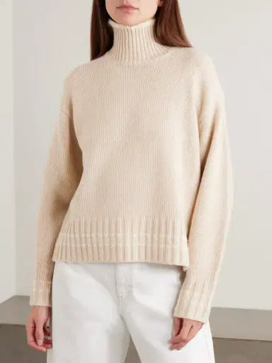 Guest In Residence Tipped Cozy Cashmere Turtleneck Sweater | Thumbnail 3 Guest In Residence Tipped Cozy Cashmere Turtleneck Sweater | Thumbnail 3