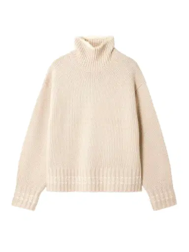 Guest In Residence Tipped Cozy Cashmere Turtleneck Sweater | Thumbnail 1 Guest In Residence Tipped Cozy Cashmere Turtleneck Sweater | Thumbnail 1
