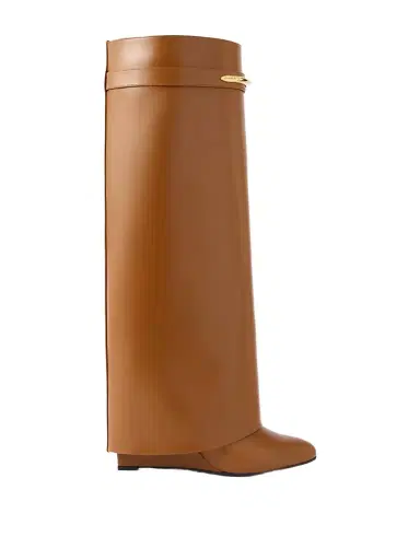Givenchy Shark Leather Knee Boots | Thumbnail 1 Givenchy Shark Leather Knee Boots | Thumbnail 1