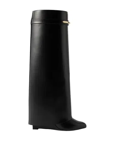 Givenchy Shark Leather Knee Boots | Thumbnail 1 Givenchy Shark Leather Knee Boots | Thumbnail 1