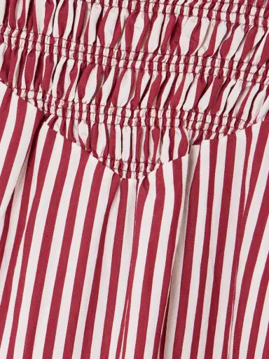 Loretta Caponi Ninfa Shirred Corded Lace-trimmed Striped Satin Maxi Skirt | Thumbnail 4 Loretta Caponi Ninfa Shirred Corded Lace-trimmed Striped Satin Maxi Skirt | Thumbnail 4
