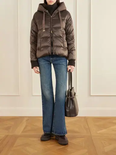 Max Mara The Cube Hooded Quilted Shell Down Jacket | Thumbnail 2 Max Mara The Cube Hooded Quilted Shell Down Jacket | Thumbnail 2