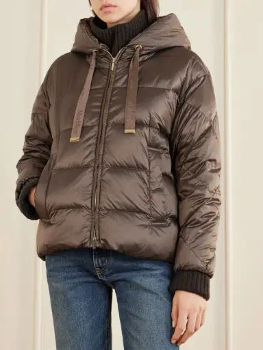 Max Mara The Cube Hooded Quilted Shell Down Jacket | Thumbnail 3 Max Mara The Cube Hooded Quilted Shell Down Jacket | Thumbnail 3