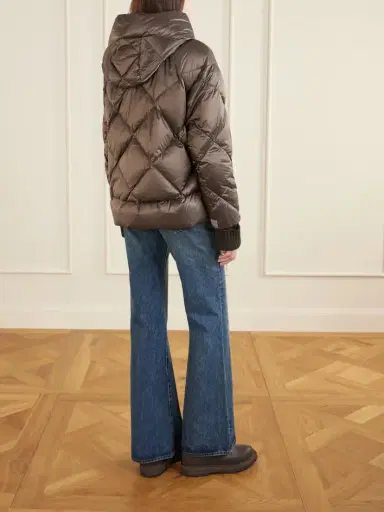 Max Mara The Cube Hooded Quilted Shell Down Jacket | Thumbnail 4 Max Mara The Cube Hooded Quilted Shell Down Jacket | Thumbnail 4