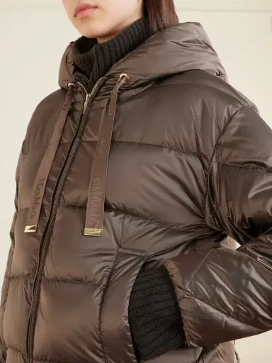 Max Mara The Cube Hooded Quilted Shell Down Jacket | Thumbnail 5 Max Mara The Cube Hooded Quilted Shell Down Jacket | Thumbnail 5