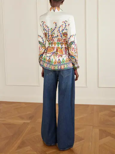 Etro Safari Belted Paisley-print Satin-twill Jacket | Thumbnail 4 Etro Safari Belted Paisley-print Satin-twill Jacket | Thumbnail 4