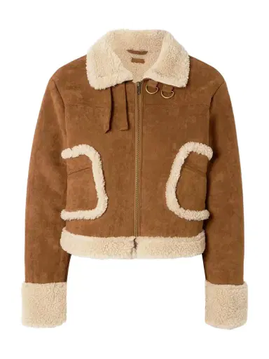 Mother The On Thin Ice Cropped Fleece Jacket | Thumbnail 1 Mother The On Thin Ice Cropped Fleece Jacket | Thumbnail 1