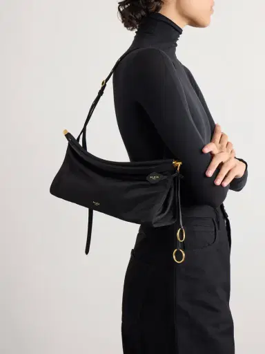 Alaïa Le Click E/w Medium Satin-twill Shoulder Bag | Thumbnail 2 Alaïa Le Click E/w Medium Satin-twill Shoulder Bag | Thumbnail 2