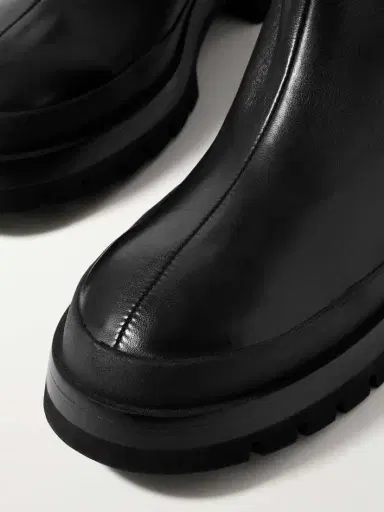 Khaite Fallon Leather Ankle Boots | Thumbnail 4 Khaite Fallon Leather Ankle Boots | Thumbnail 4