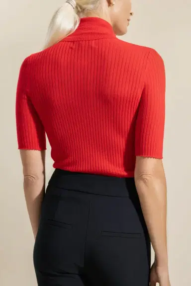 Sprwmn Short Sleeve Turtleneck Top | Thumbnail 4 Sprwmn Short Sleeve Turtleneck Top | Thumbnail 4