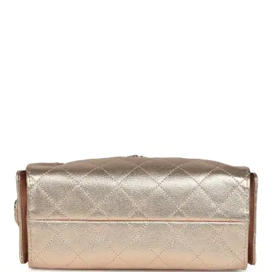 Chanel Chanel Mini 25 Hobo Bag Metallic Rose Gold Caviar Caviar Light Gold Hardware | Thumbnail 7 Chanel Chanel Mini 25 Hobo Bag Metallic Rose Gold Caviar Caviar Light Gold Hardware | Thumbnail 7