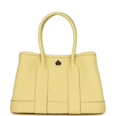 HERMÈS Hermes Garden Party Neo 23 Jaune Poussin Togo Palladium Hardware | Thumbnail 4 HERMÈS Hermes Garden Party Neo 23 Jaune Poussin Togo Palladium Hardware | Thumbnail 4