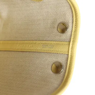 HERMÈS Hermes Garden Party Neo 23 Jaune Poussin Togo Palladium Hardware | Thumbnail 9 HERMÈS Hermes Garden Party Neo 23 Jaune Poussin Togo Palladium Hardware | Thumbnail 9