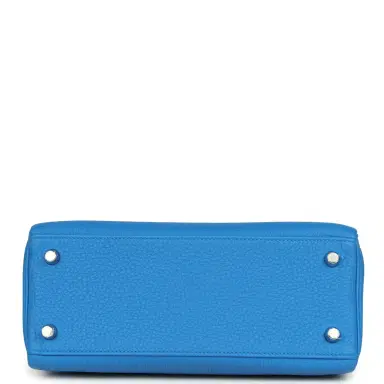 HERMÈS Pre-owned Hermes Kelly Retourne 25 Bleu France Togo Palladium Hardware | Thumbnail 6 HERMÈS Pre-owned Hermes Kelly Retourne 25 Bleu France Togo Palladium Hardware | Thumbnail 6
