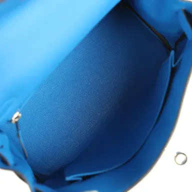 HERMÈS Pre-owned Hermes Kelly Retourne 25 Bleu France Togo Palladium Hardware | Thumbnail 8 HERMÈS Pre-owned Hermes Kelly Retourne 25 Bleu France Togo Palladium Hardware | Thumbnail 8