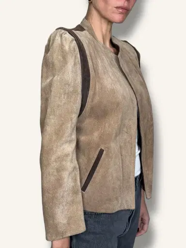 Jen Wonders Studio Suede Cropped Jacket | Thumbnail 2 Jen Wonders Studio Suede Cropped Jacket | Thumbnail 2