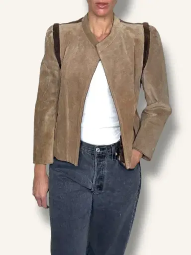 Jen Wonders Studio Suede Cropped Jacket | Thumbnail 3 Jen Wonders Studio Suede Cropped Jacket | Thumbnail 3