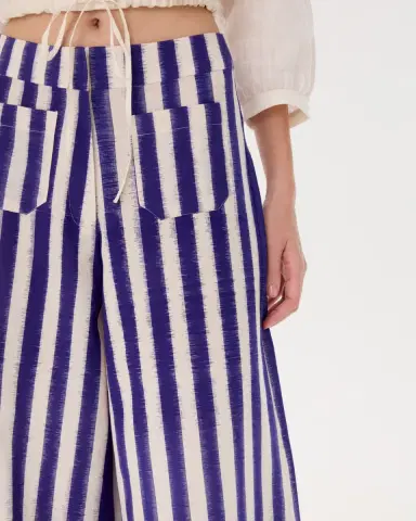Emporio Sirenuse Adele Trousers in Ikat Stripes | Thumbnail 2 Emporio Sirenuse Adele Trousers in Ikat Stripes | Thumbnail 2