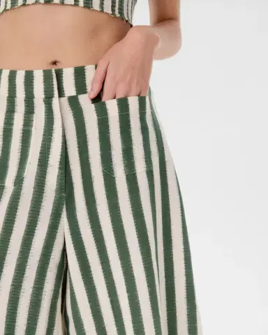 Emporio Sirenuse Adele Trousers in Ikat Stripes | Thumbnail 7 Emporio Sirenuse Adele Trousers in Ikat Stripes | Thumbnail 7