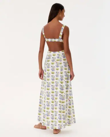 Emporio Sirenuse Azzurra Dress in Celestine Flower Print | Thumbnail 4 Emporio Sirenuse Azzurra Dress in Celestine Flower Print | Thumbnail 4