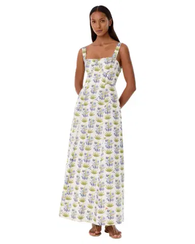 Emporio Sirenuse Azzurra Dress in Celestine Flower Print | Thumbnail 1 Emporio Sirenuse Azzurra Dress in Celestine Flower Print | Thumbnail 1