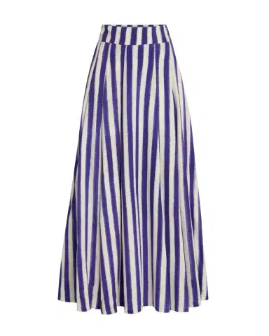 Emporio Sirenuse Flaminia Skirt in Ikat Stripes | Thumbnail 1 Emporio Sirenuse Flaminia Skirt in Ikat Stripes | Thumbnail 1