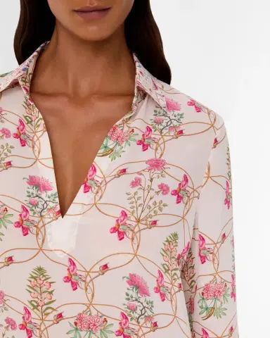Emporio Sirenuse Jia Tunic in Rose Garden Print | Thumbnail 2 Emporio Sirenuse Jia Tunic in Rose Garden Print | Thumbnail 2