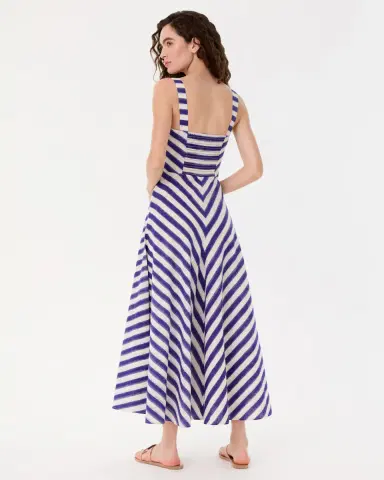 Emporio Sirenuse Margherita Dress in Ikat Stripes | Thumbnail 9 Emporio Sirenuse Margherita Dress in Ikat Stripes | Thumbnail 9