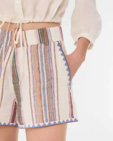 Emporio Sirenuse Shorts in Ping Pong Stripes | Thumbnail 2 Emporio Sirenuse Shorts in Ping Pong Stripes | Thumbnail 2
