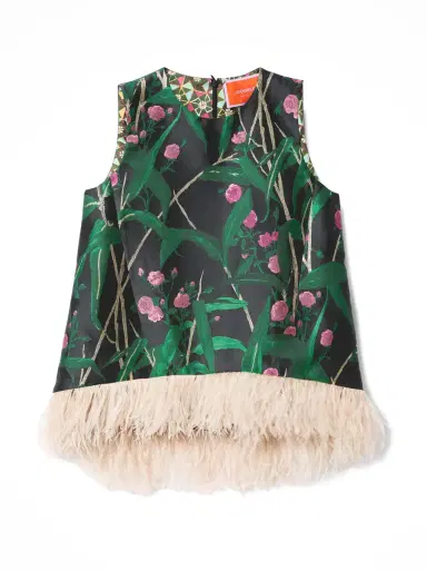 La DoubleJ La Scala Top with Feathers | Thumbnail 1 La DoubleJ La Scala Top with Feathers | Thumbnail 1