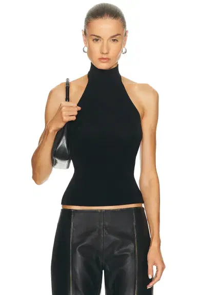 L'Academie Claudette Halter Knit Top | Thumbnail 3 L'Academie Claudette Halter Knit Top | Thumbnail 3