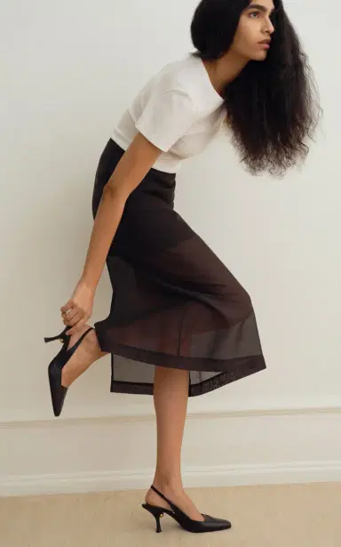 By Malene Birger Esta Cotton-Blend Organza Midi Skirt | Thumbnail 2 By Malene Birger Esta Cotton-Blend Organza Midi Skirt | Thumbnail 2