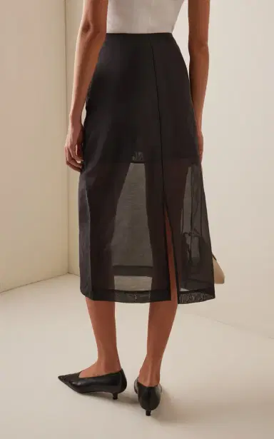 By Malene Birger Esta Cotton-Blend Organza Midi Skirt | Thumbnail 5 By Malene Birger Esta Cotton-Blend Organza Midi Skirt | Thumbnail 5