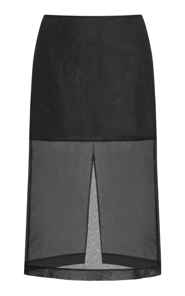 Esta Cotton-Blend Organza Midi Skirt Esta Cotton-Blend Organza Midi Skirt