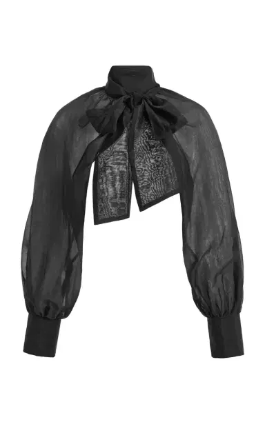 By Malene Birger Canny Cotton-Blend Bolero Top | Thumbnail 8 By Malene Birger Canny Cotton-Blend Bolero Top | Thumbnail 8