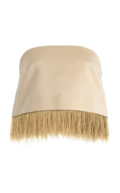 By Malene Birger Melva Feather-Trimmed Top | Thumbnail 1 By Malene Birger Melva Feather-Trimmed Top | Thumbnail 1