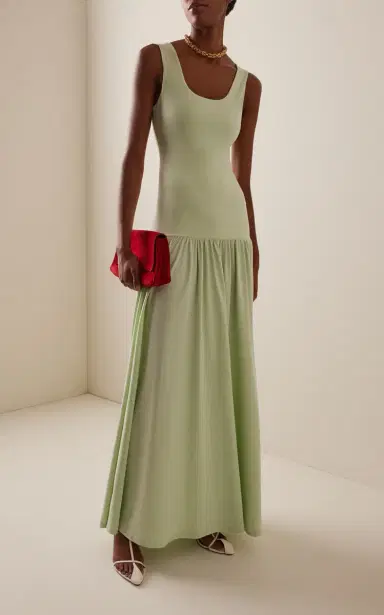 By Malene Birger Marcielle Cotton-Blend Maxi Dress | Thumbnail 3 By Malene Birger Marcielle Cotton-Blend Maxi Dress | Thumbnail 3