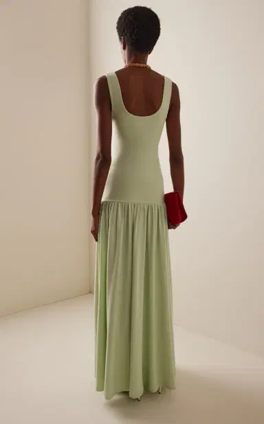 By Malene Birger Marcielle Cotton-Blend Maxi Dress | Thumbnail 4 By Malene Birger Marcielle Cotton-Blend Maxi Dress | Thumbnail 4
