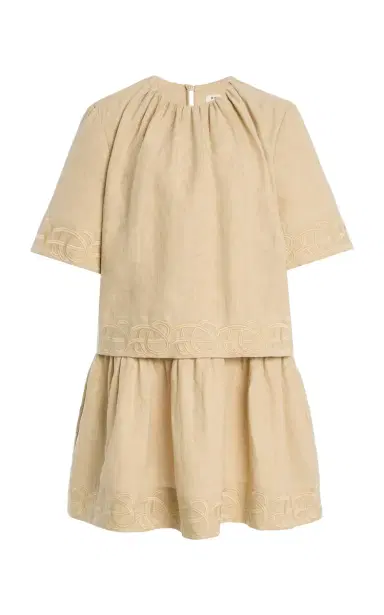By Malene Birger Jania Tiered Linen Mini Dress | Thumbnail 1 By Malene Birger Jania Tiered Linen Mini Dress | Thumbnail 1