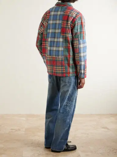 Polo Ralph Lauren Straight-Leg Distressed Patchwork Jeans - Men | Thumbnail 4 Polo Ralph Lauren Straight-Leg Distressed Patchwork Jeans - Men | Thumbnail 4