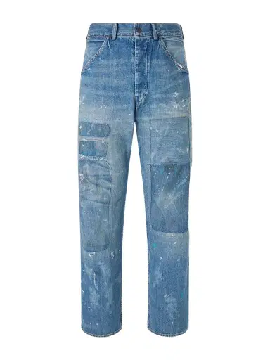 Polo Ralph Lauren Straight-Leg Distressed Patchwork Jeans - Men | Thumbnail 1 Polo Ralph Lauren Straight-Leg Distressed Patchwork Jeans - Men | Thumbnail 1