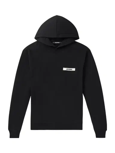 Jacquemus Logo-Appliquéd Cotton-Jersey Hoodie - Men | Thumbnail 1 Jacquemus Logo-Appliquéd Cotton-Jersey Hoodie - Men | Thumbnail 1