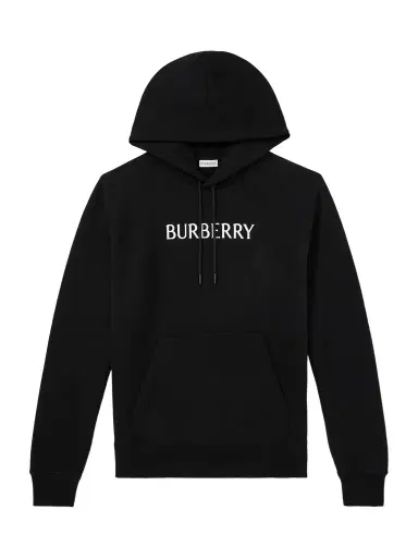 Burberry Logo-Print Cotton-Jersey Hoodie - Men | Thumbnail 1 Burberry Logo-Print Cotton-Jersey Hoodie - Men | Thumbnail 1