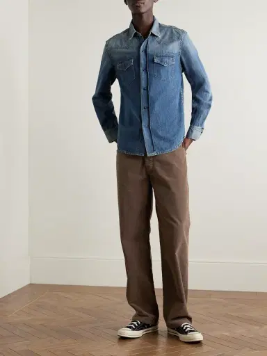 Nili Lotan Billie Straight-Leg Cotton-Corduroy Trousers - Men | Thumbnail 2 Nili Lotan Billie Straight-Leg Cotton-Corduroy Trousers - Men | Thumbnail 2