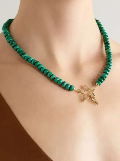 Marla Aaron Heartlock + Starlock 14-karat Gold Multi-stone Necklace | Thumbnail 5 Marla Aaron Heartlock + Starlock 14-karat Gold Multi-stone Necklace | Thumbnail 5