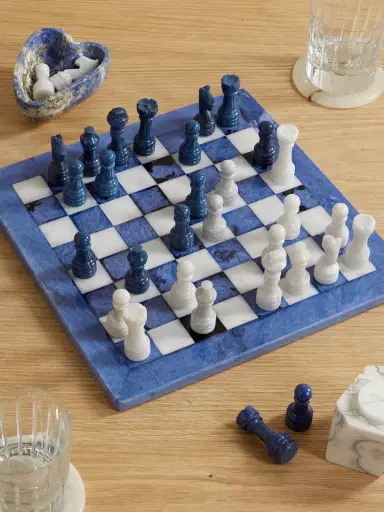 JIA JIA HOME Lapis Lazuli Chess Set | Thumbnail 2 JIA JIA HOME Lapis Lazuli Chess Set | Thumbnail 2