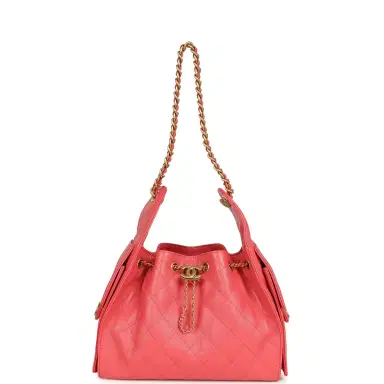 Chanel Chanel Small 25 Hobo Bag Coral Pink Caviar Antique Gold Hardware | Thumbnail 6 Chanel Chanel Small 25 Hobo Bag Coral Pink Caviar Antique Gold Hardware | Thumbnail 6